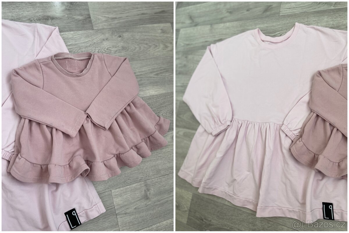 LITTLE PEOPLE | oversized volánová mikina mikinošaty - 4