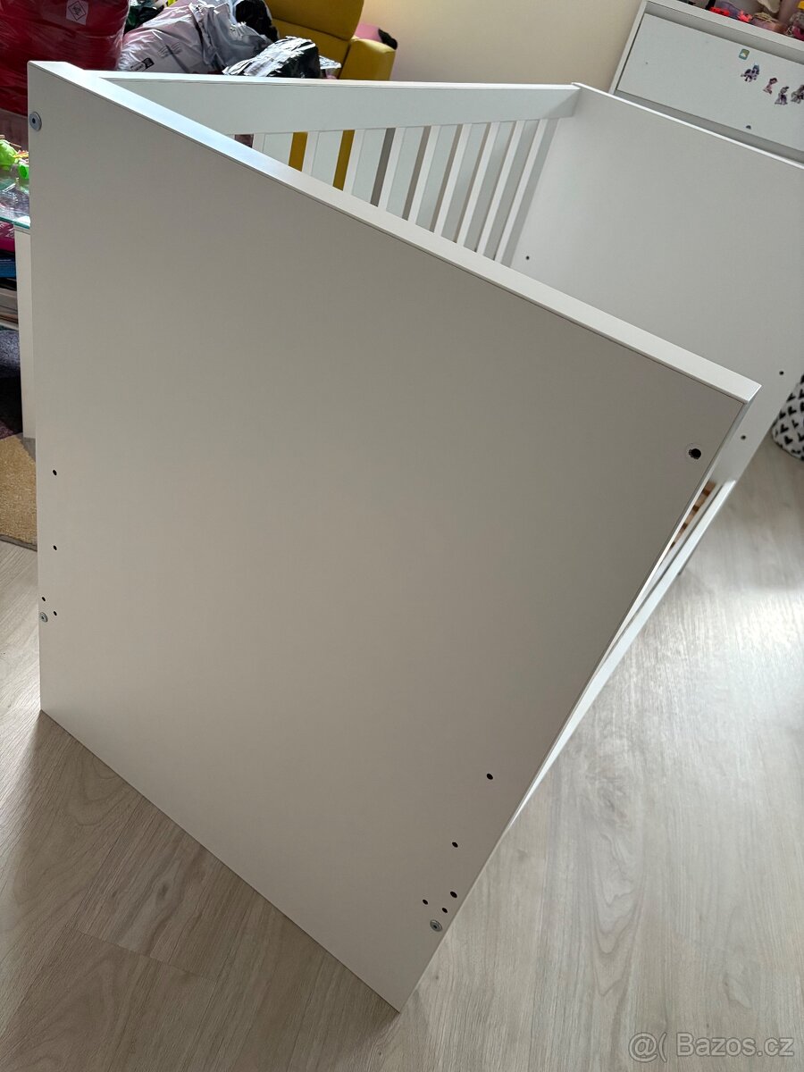 Luxusní dětská bílá moderní postýlka - 4