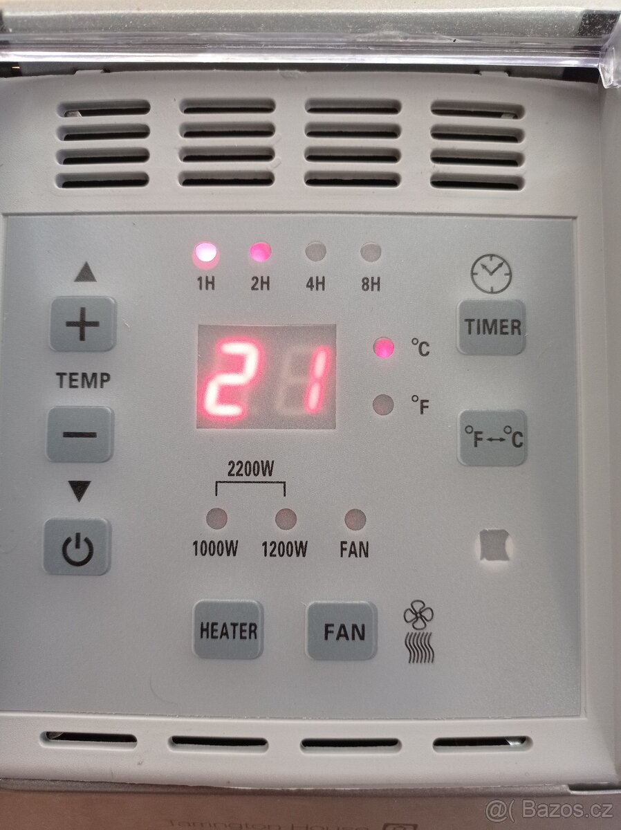 Teplovzdušný konvektor 2200w - 4