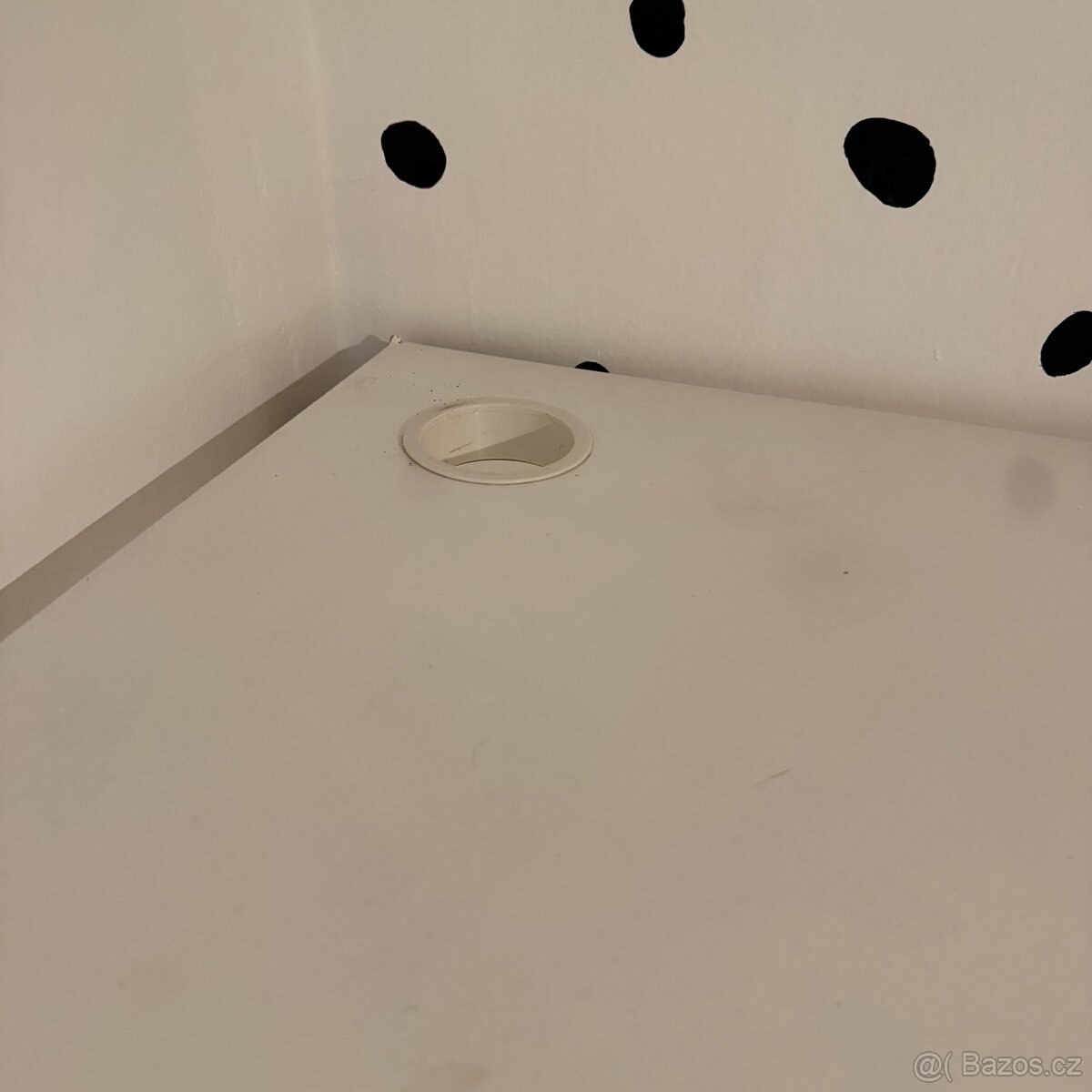 IKEA rohový stůl s regálem | Bílý | 100x150cm - 4