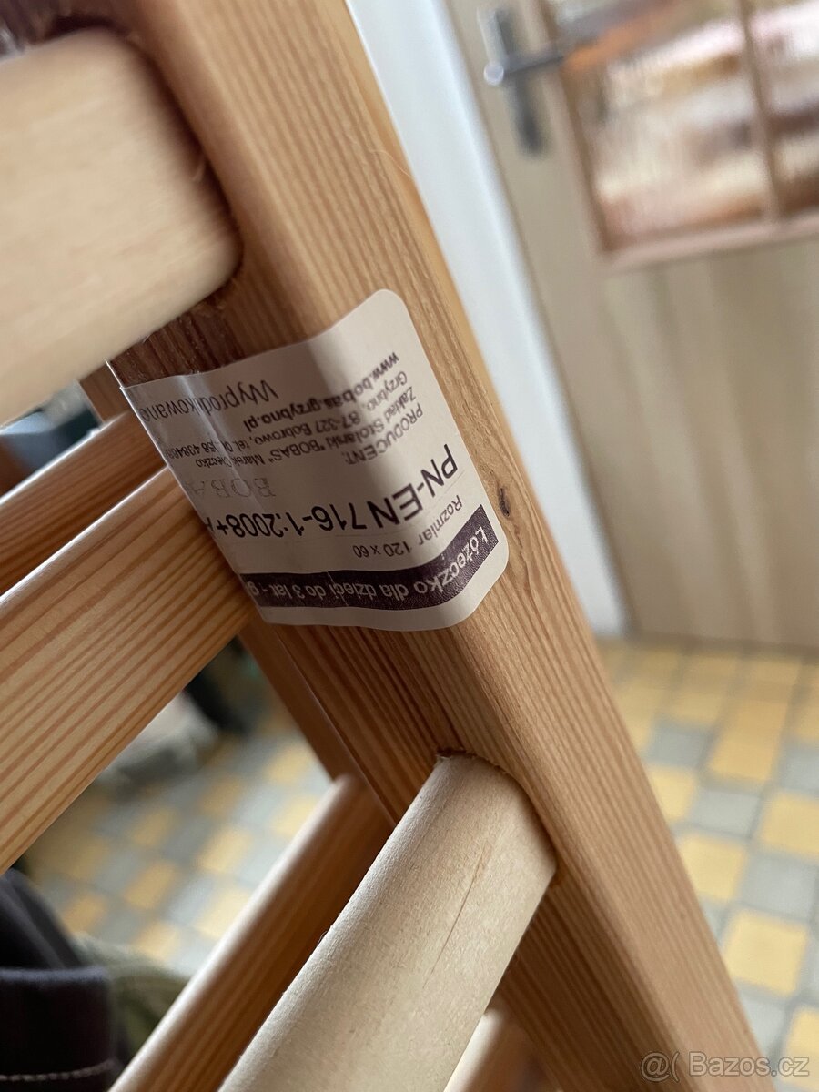 Dětská postýlka dřevo 120x60 cm - 4