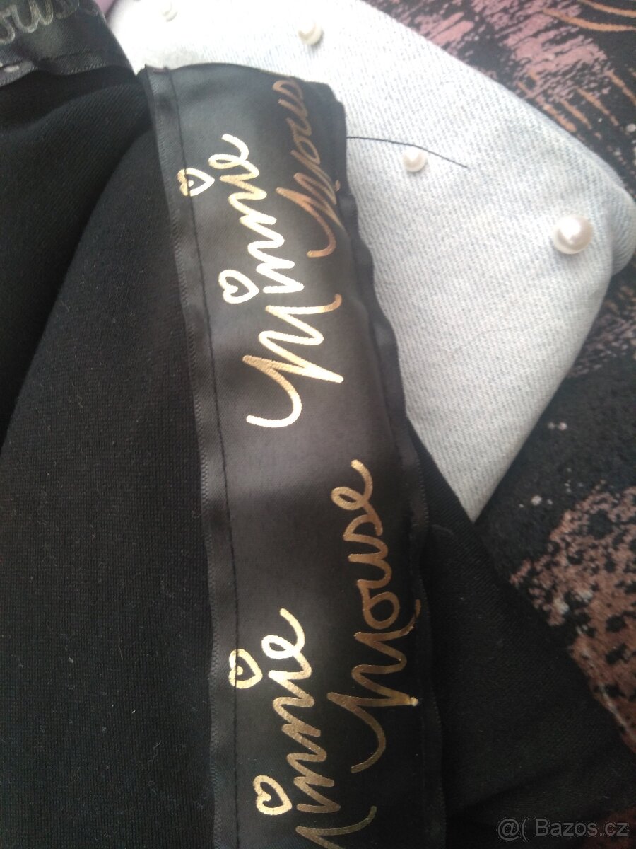 Tepláky černé Minie Mouse velikost xxs - 4