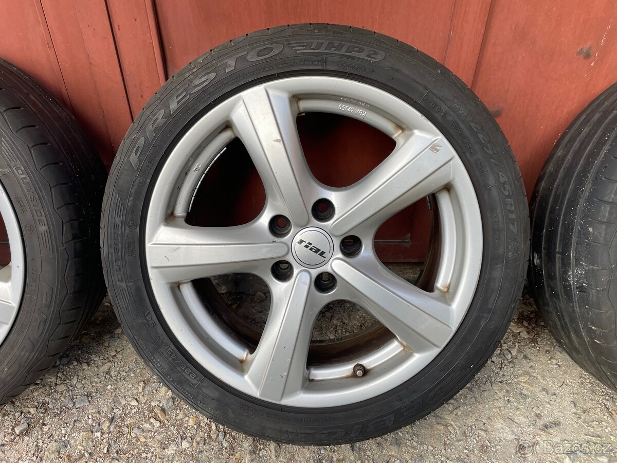 Alu disky Rial 17” – 7,5Jx17 ET45, 5x112 - 4