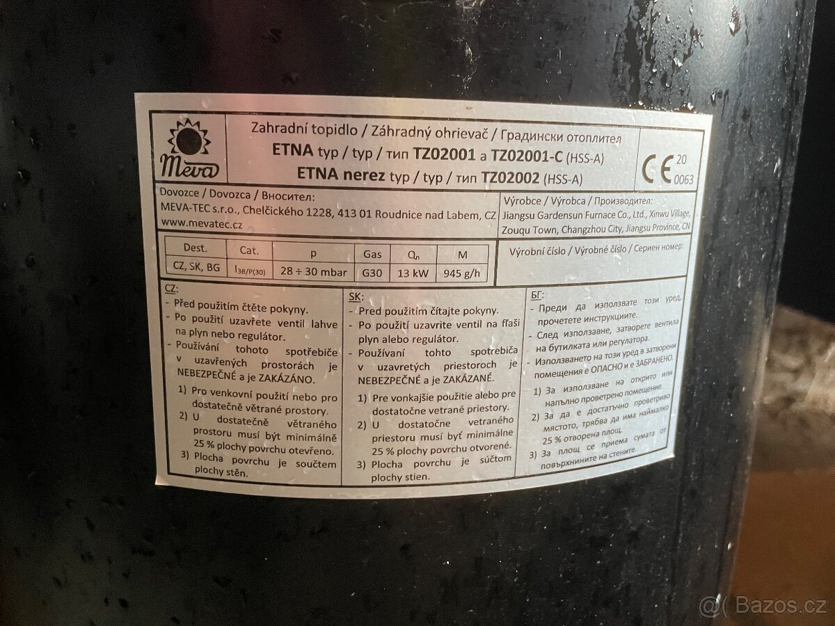 Plynový ohrivac - 4