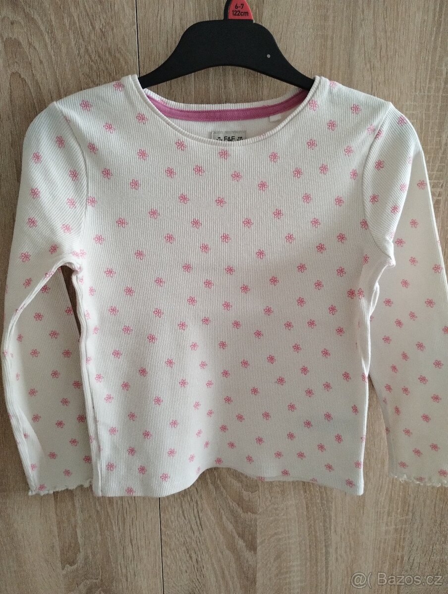 Dívčí trička s dlouhým rukávem č.122 - 4