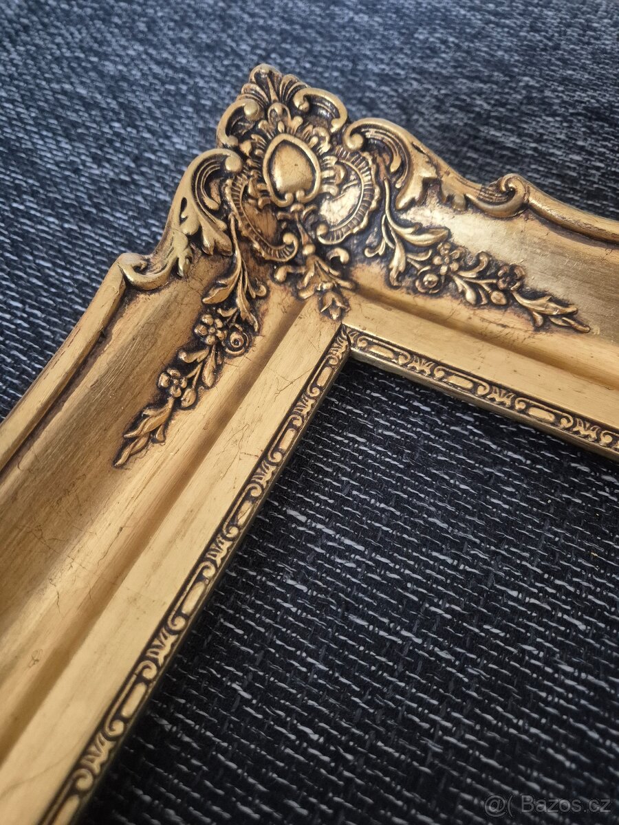 Starožitný pozlacený rám - 4