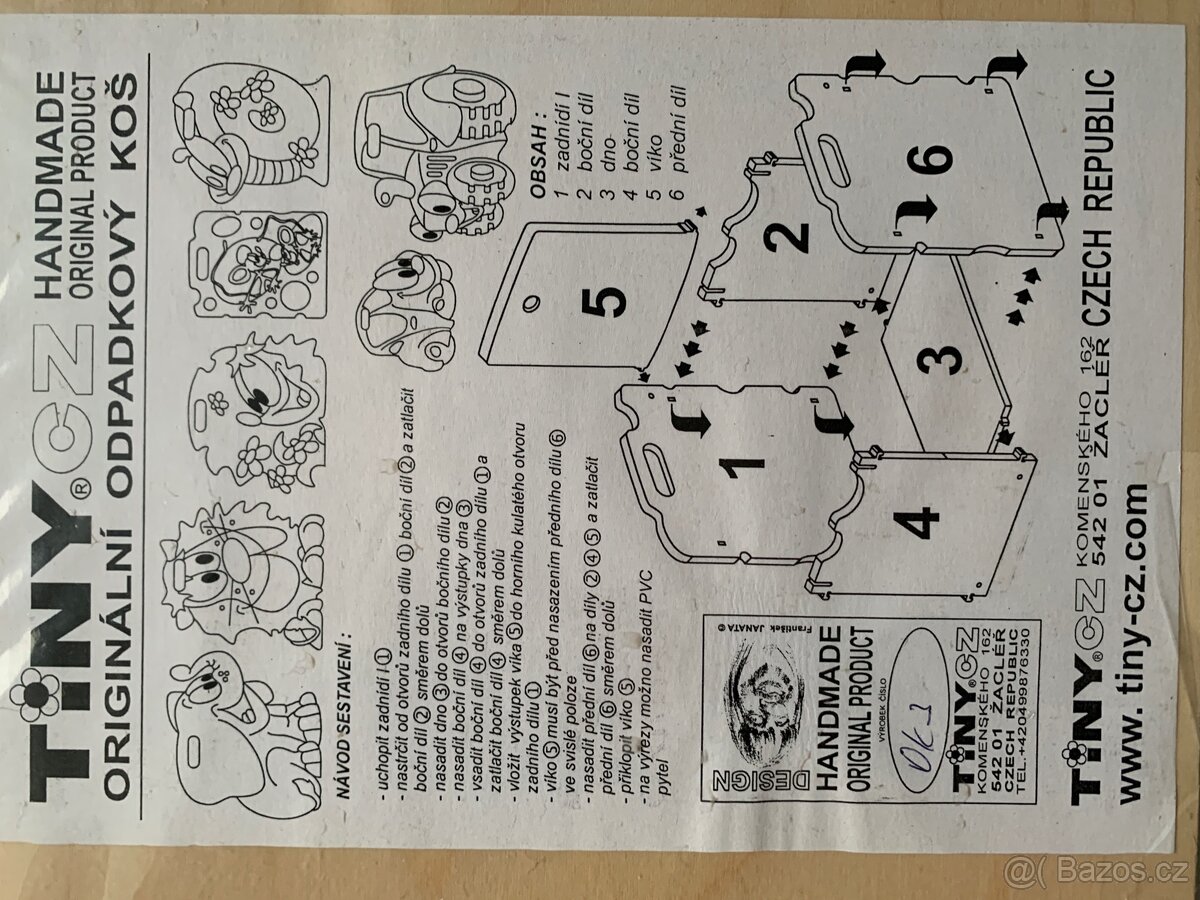 Nový dřevěný koš / box na hračky - 4