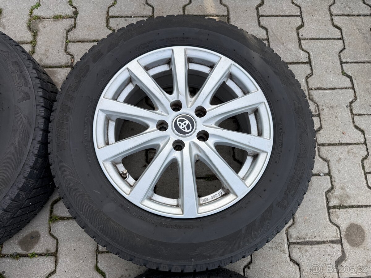 4x al kola 5x108 16 + pneu zimní 215/65 R16C - 4