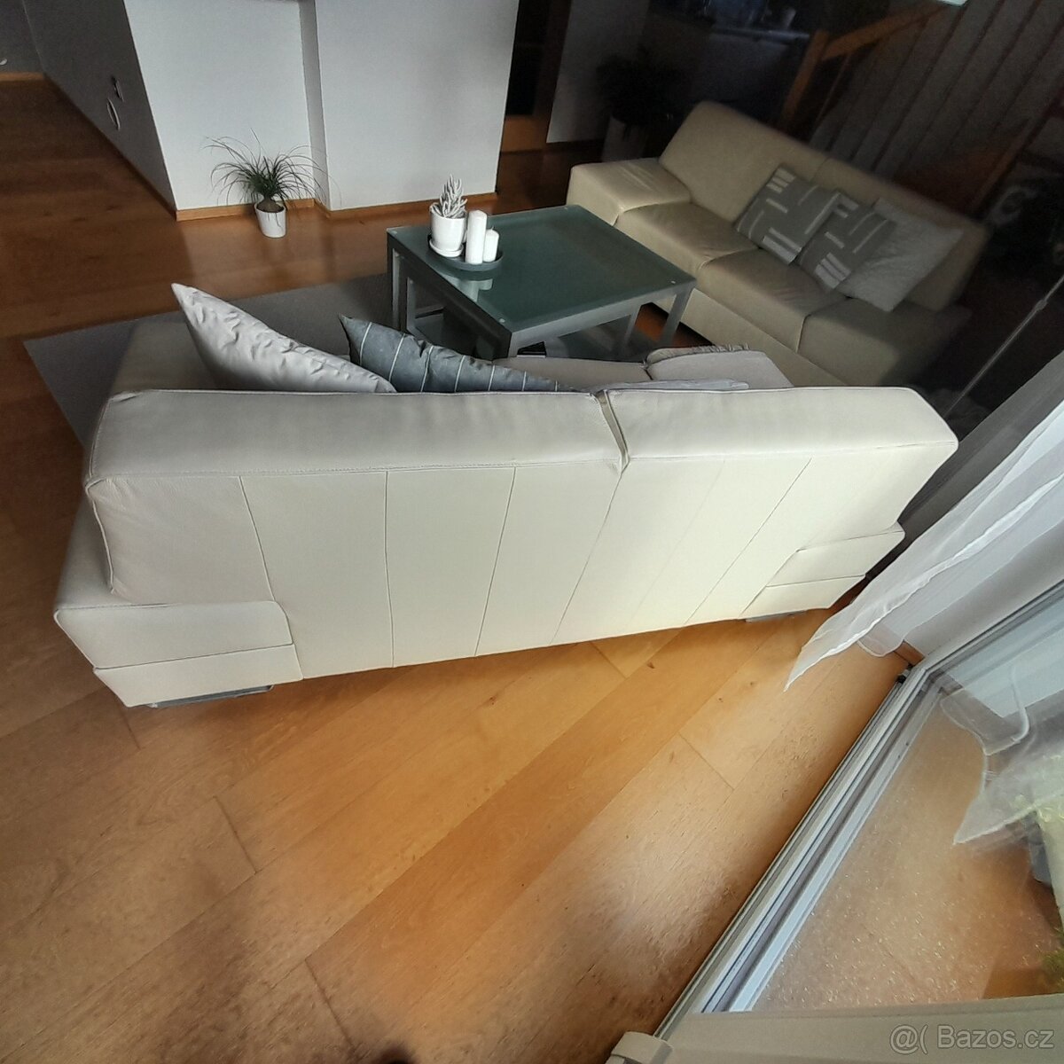 Moderní kožená sedací souprava INÉ MONACO. - 4