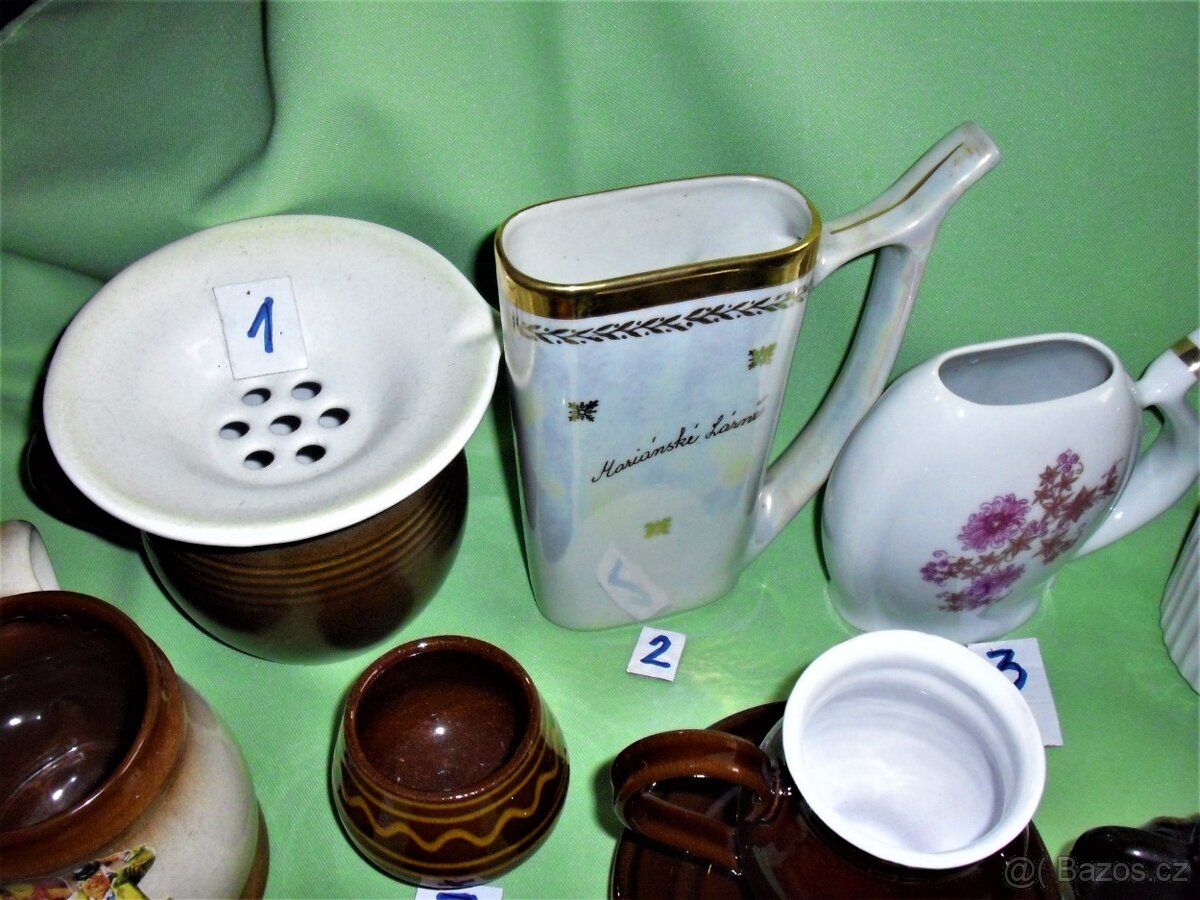 Hrnky, keramika a sklo. - 4