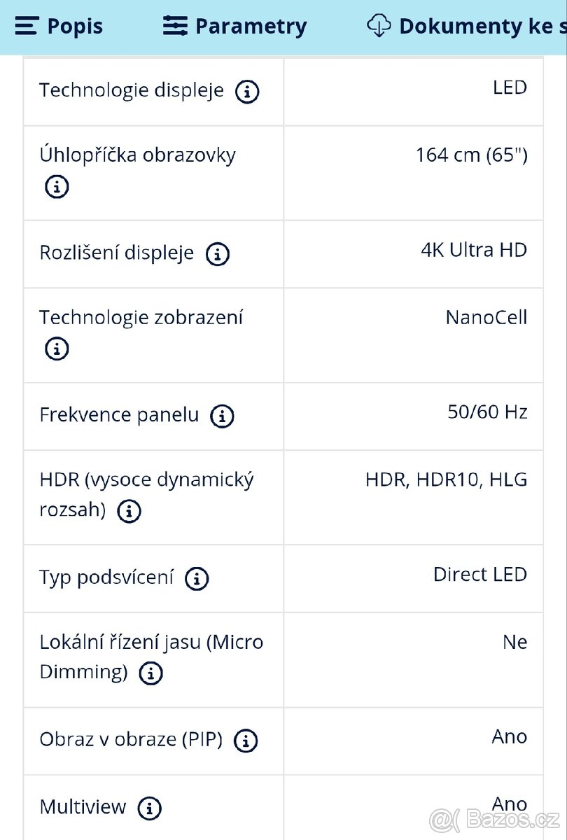 Nová Nerozbalená Tv LG NanoCell 165cm - 4
