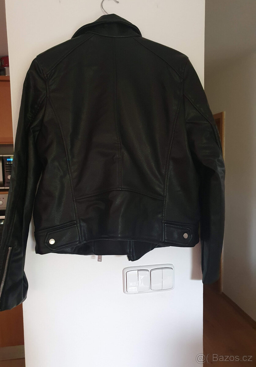 H&M Dámská černá koženková bunda vel. 40 nová - 4