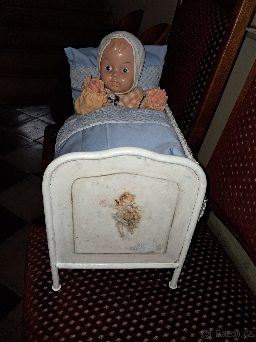 Kovová postýlka pro panenky - 4