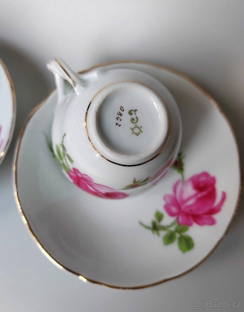 Starožitná porcelánová sada Heinrich Baensch (1900-1930) - 4