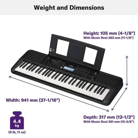 Prodám zcela nový, neotevřený keyboard Yamaha PSR-E383. - 4