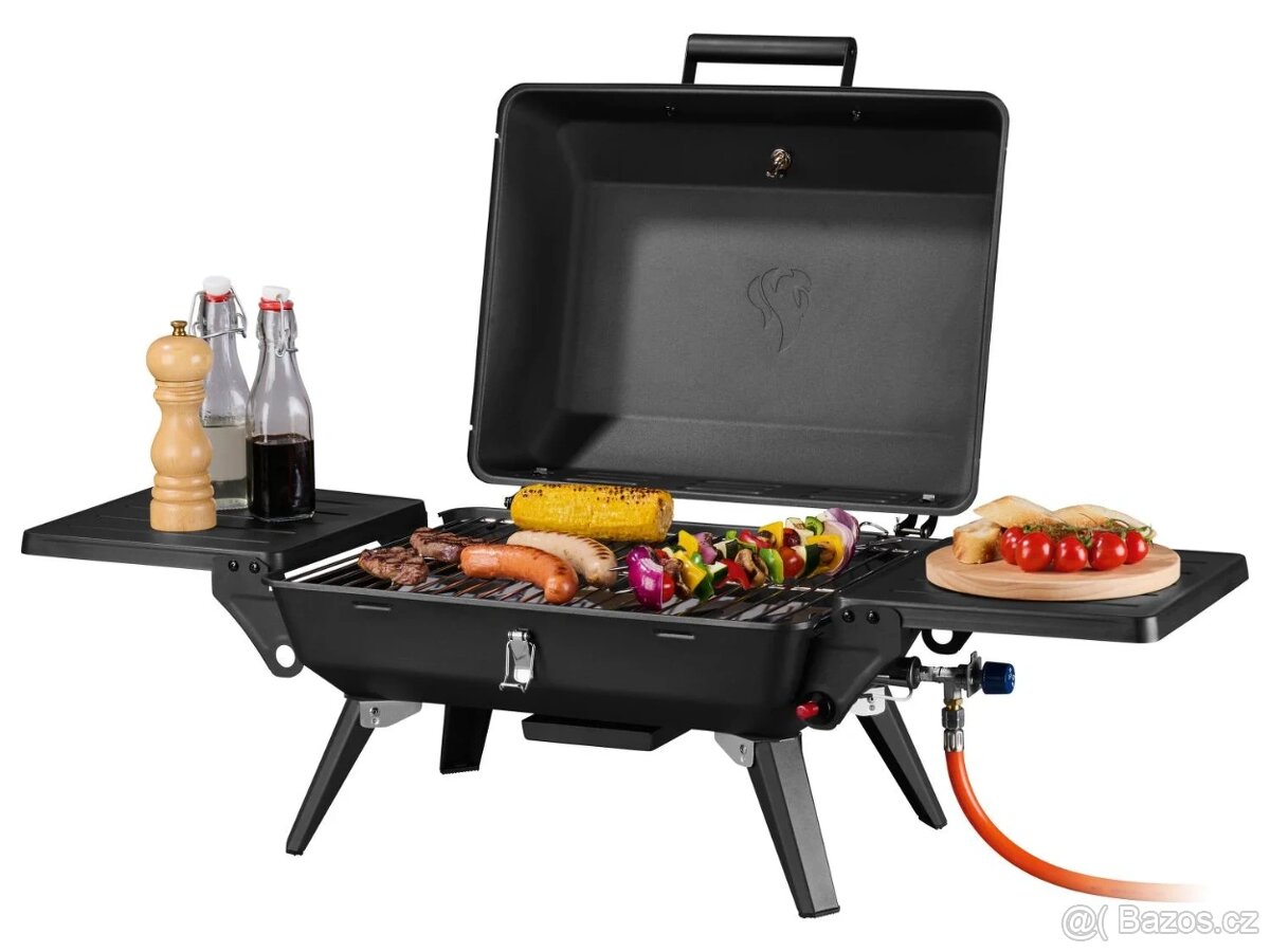 Stolní plynový gril s 1 hořákem kompaktní - nový , nepoužitý - 4
