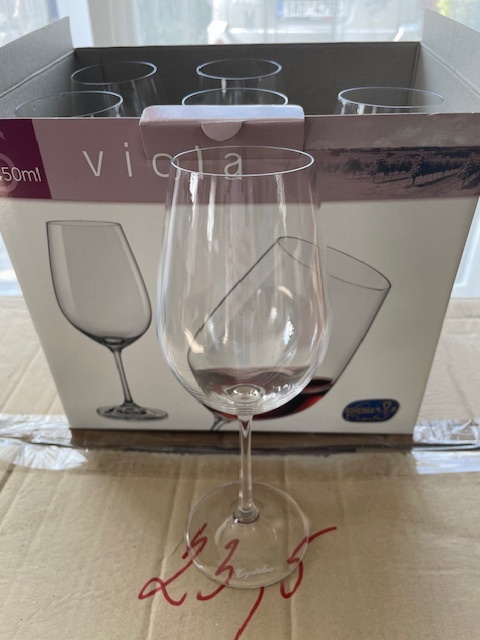 Tenké sklenice na víno Viola 450 ml - 1 skl. /42,- Kč - 4