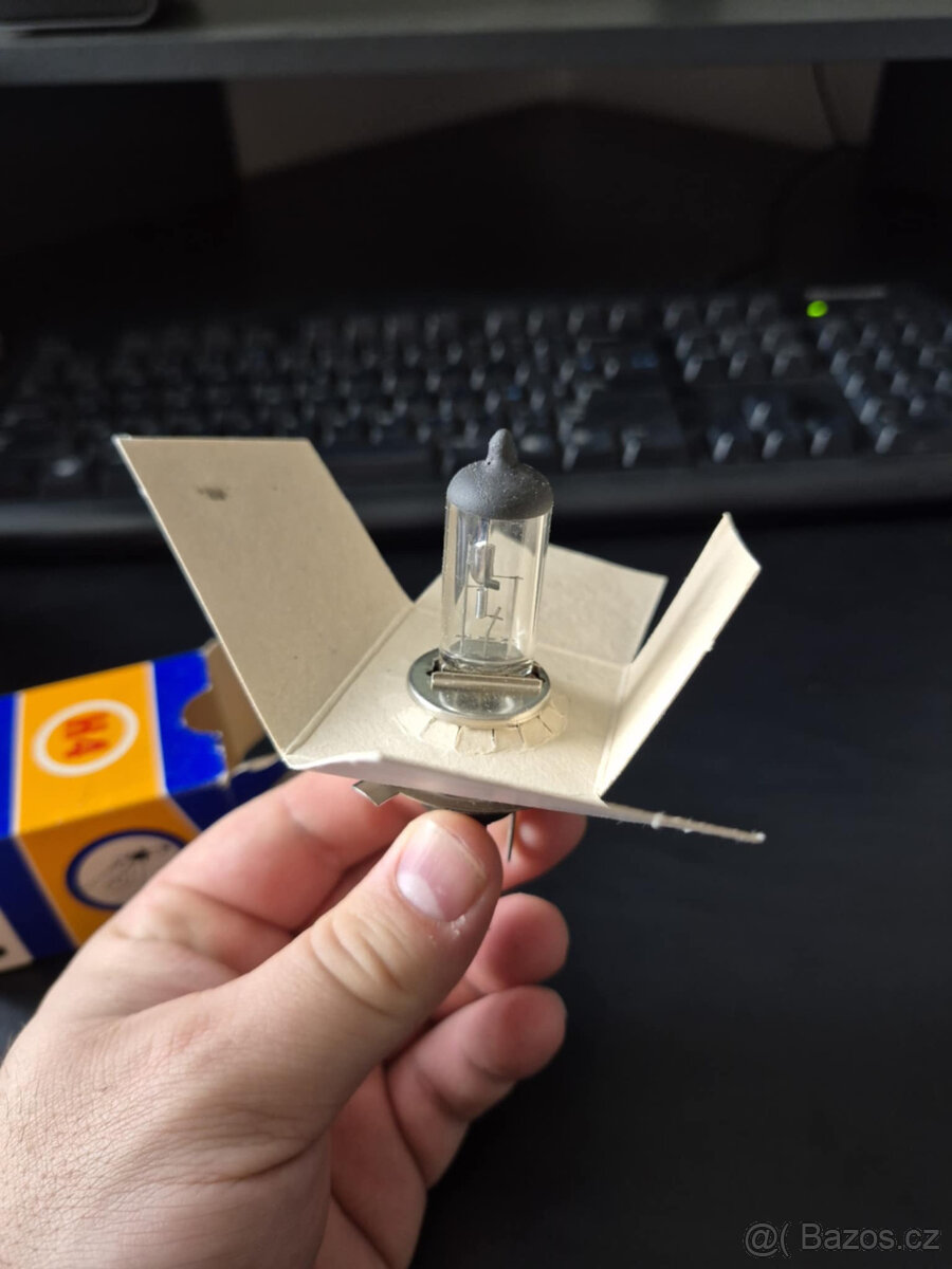 Tesla -žárovka 12V 60/55W P43t-38. - 4