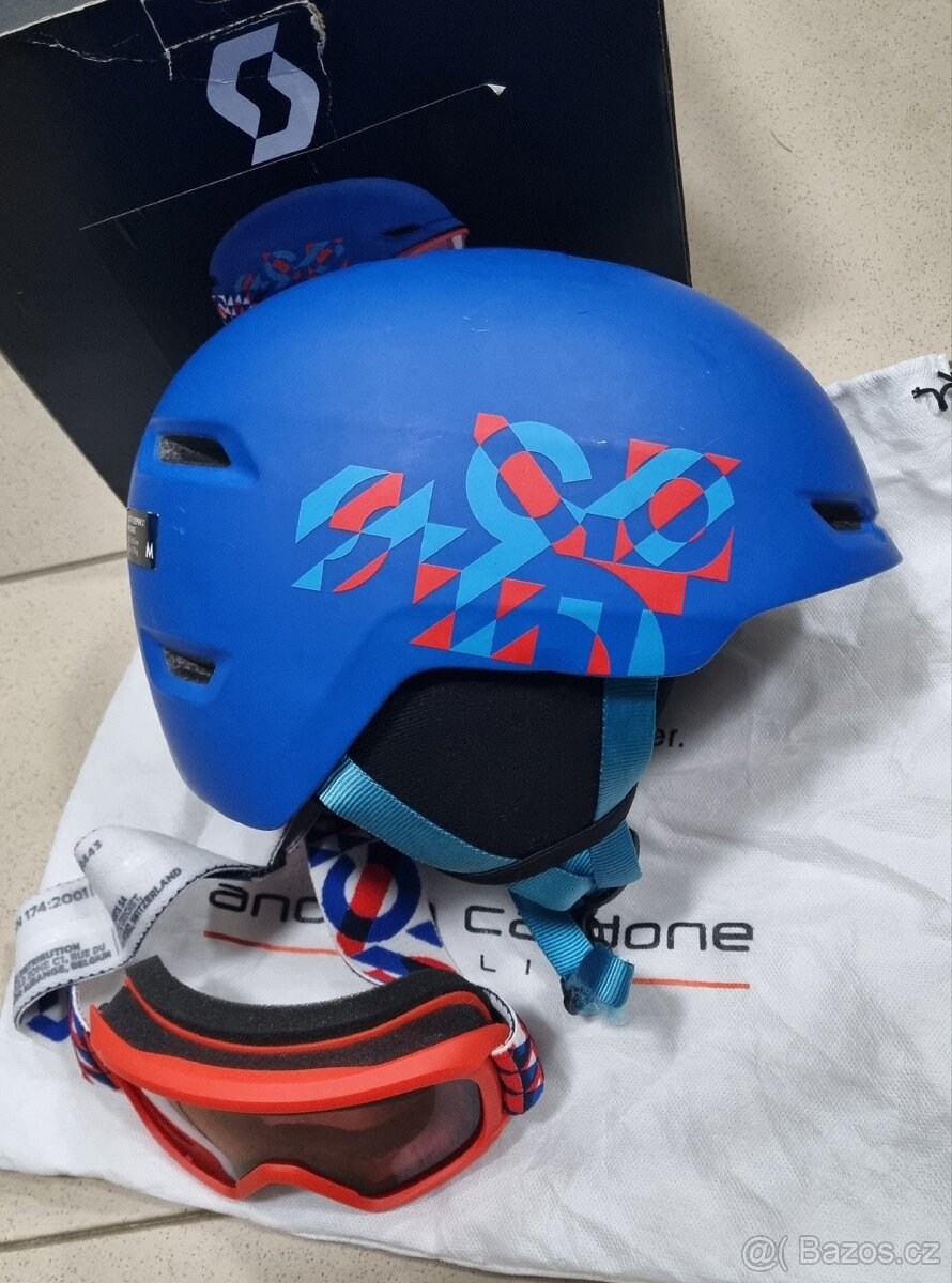Lyžařská helma Scott s brýlemi - 4