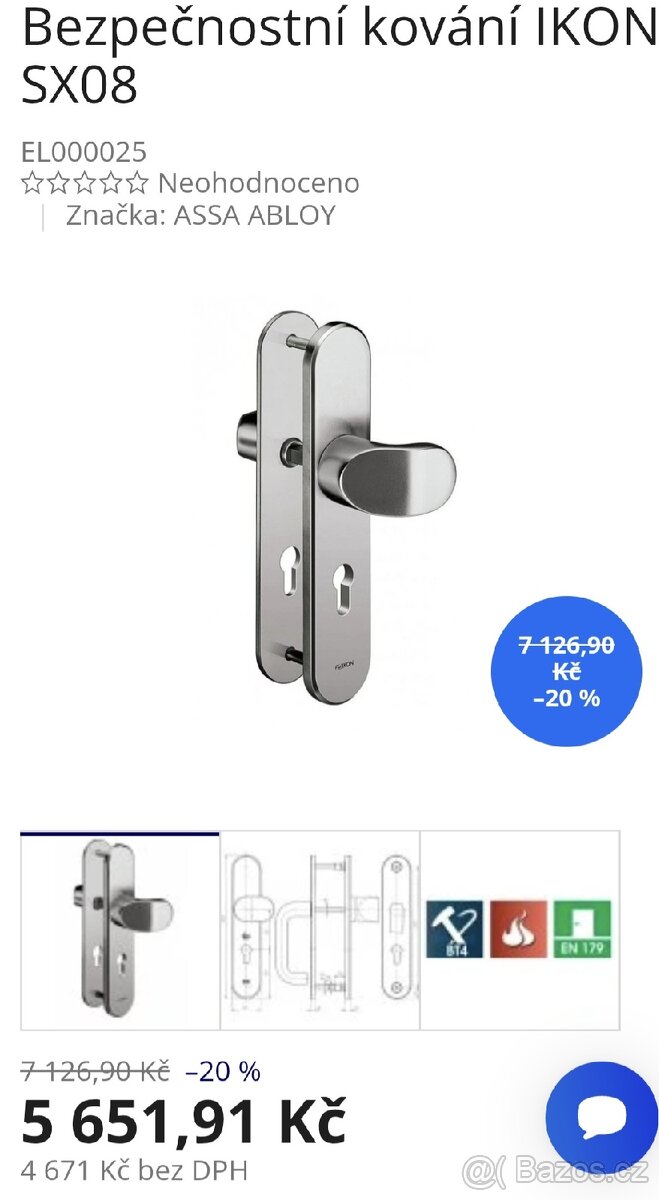 Bezpečnostní kování IKON SX08 - 4