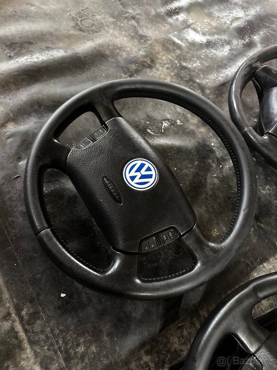 Kožený volant multifunkční triraminko Seat Audi vw - 4