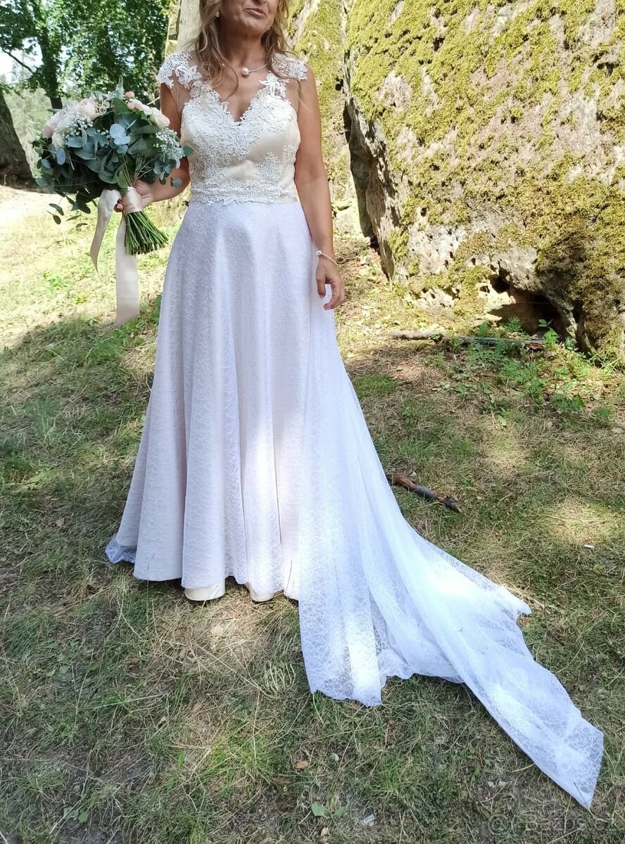 Luxusní svatební / plesové šaty - 4