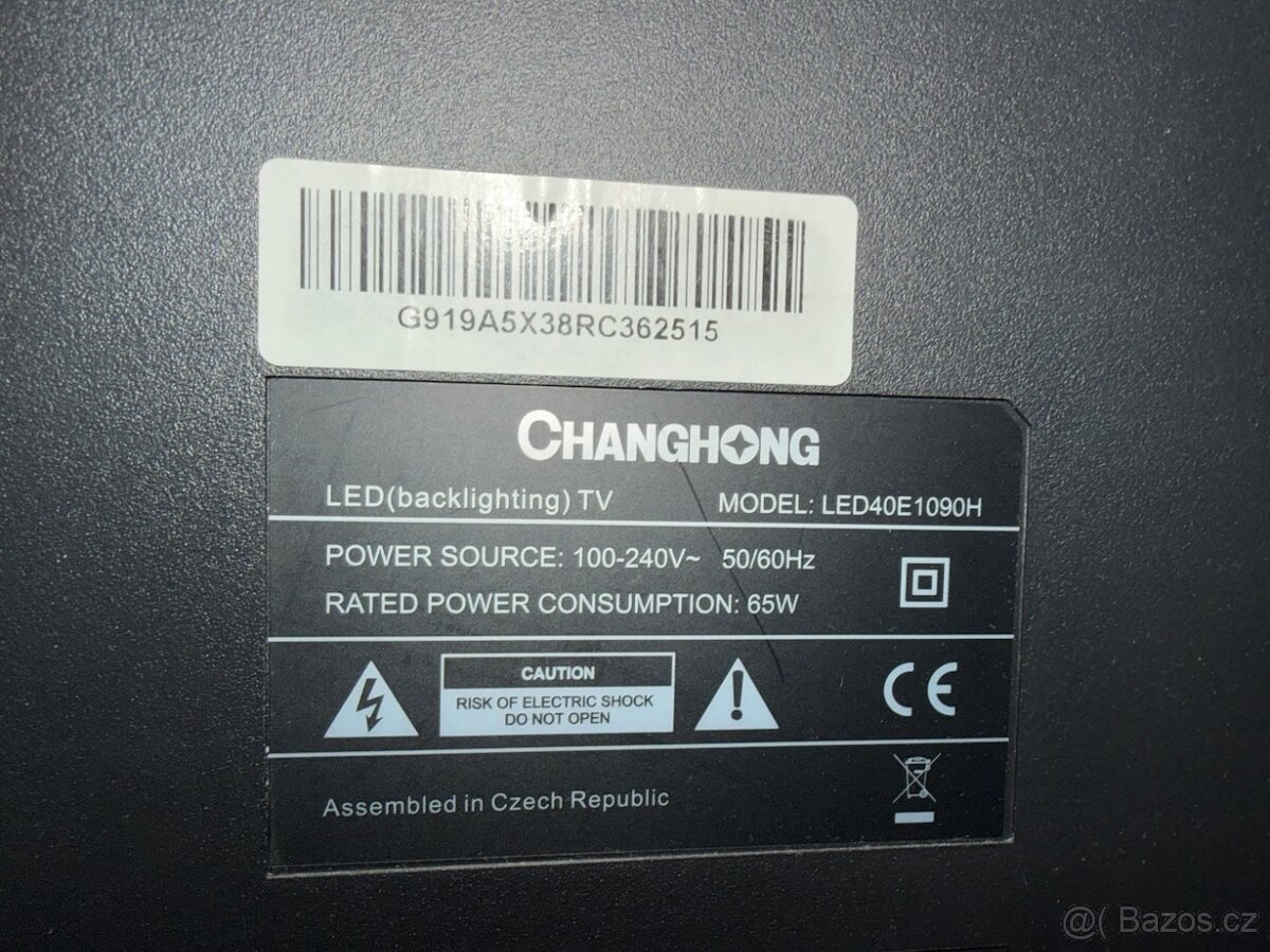 Televize Changhong LED40E1090H - 4