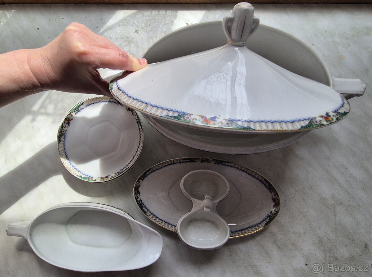 Porcelán THUN - retro servis - 4