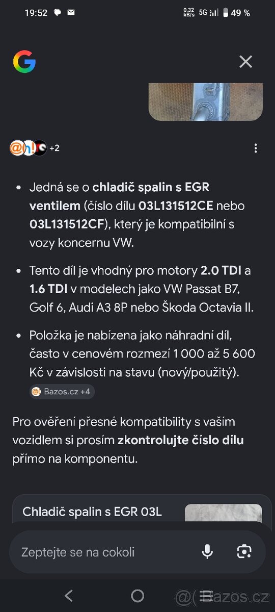 Chladic spalin 03L 131512 CE 1.6,2.0Tdi - 4