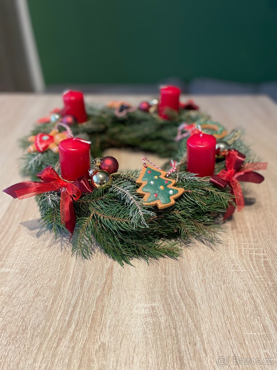 Domácí Adventní věnec - perníček - 4