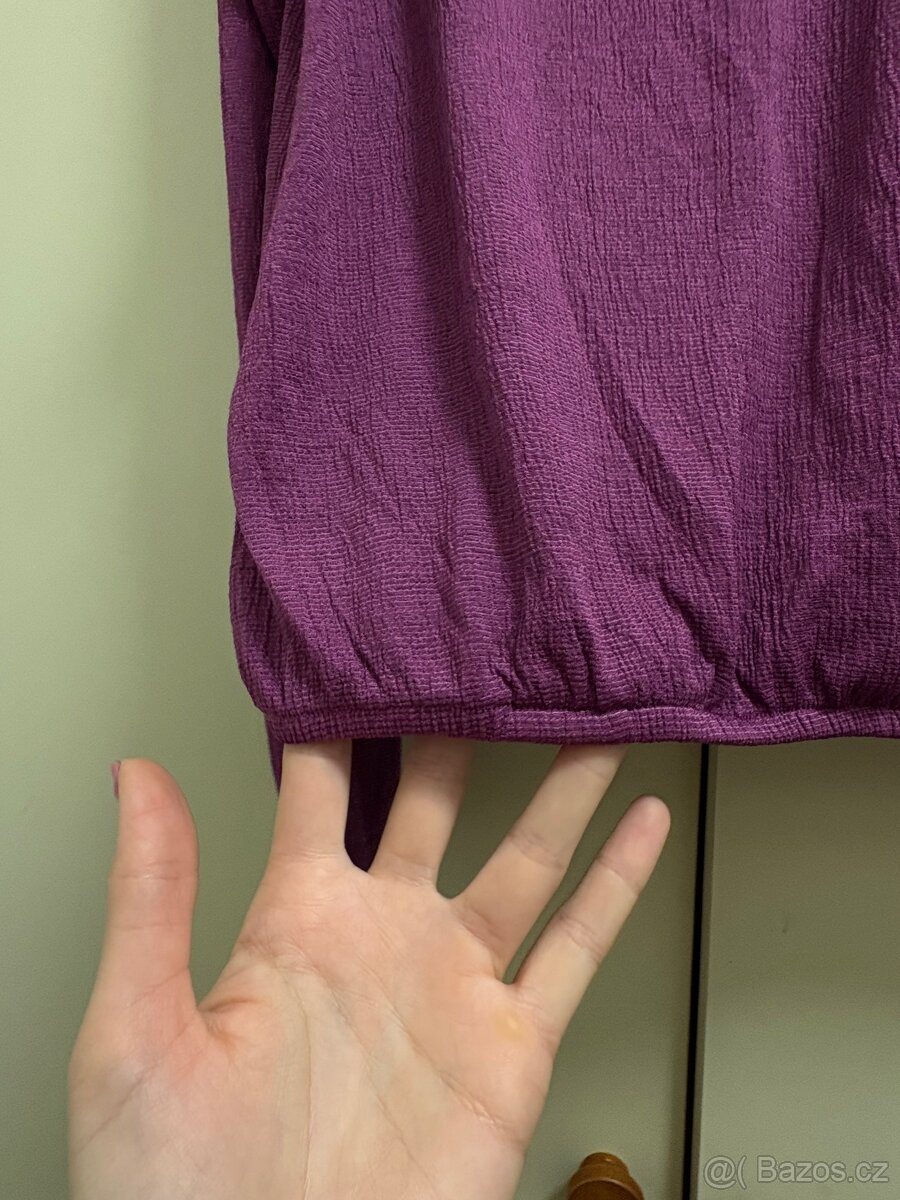 Fialová a černá halenka - 4