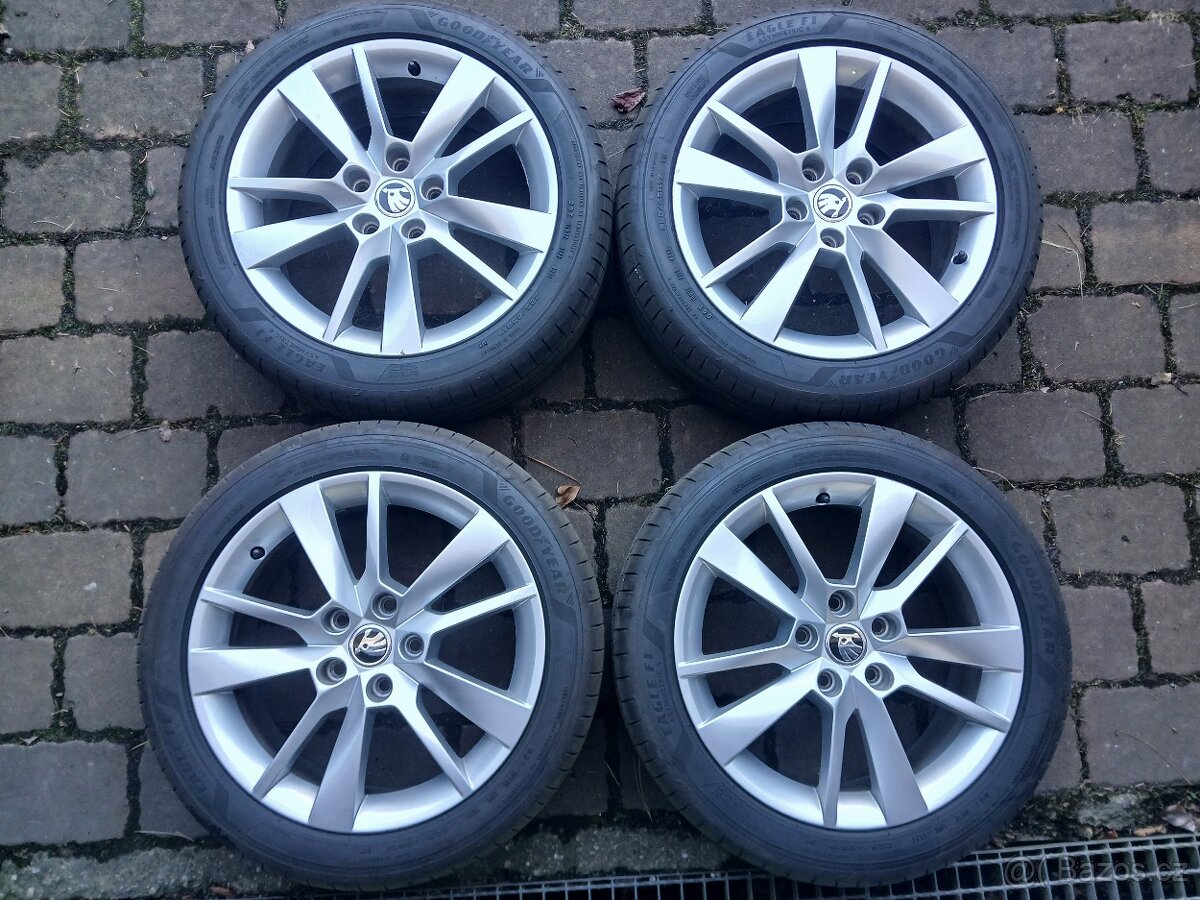 ALU kola,sada,ŠKODA TRIUS,originál,225/45 R17, 5x112,TOP - 4