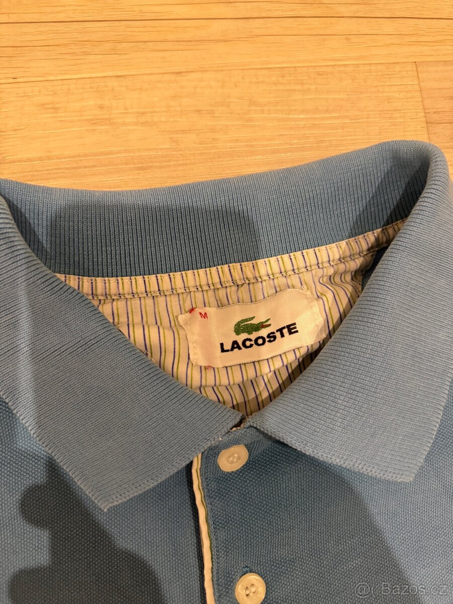 Lacoste modré polo tričko - 4