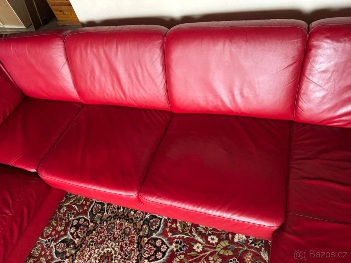 Kožená sedací souprava ve tvaru U, 3145 - 4