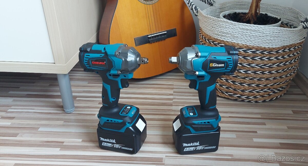 Rázový Aku utahovák-ONEVAN,Gisam, pro Aku Makita baterie 18V - 4