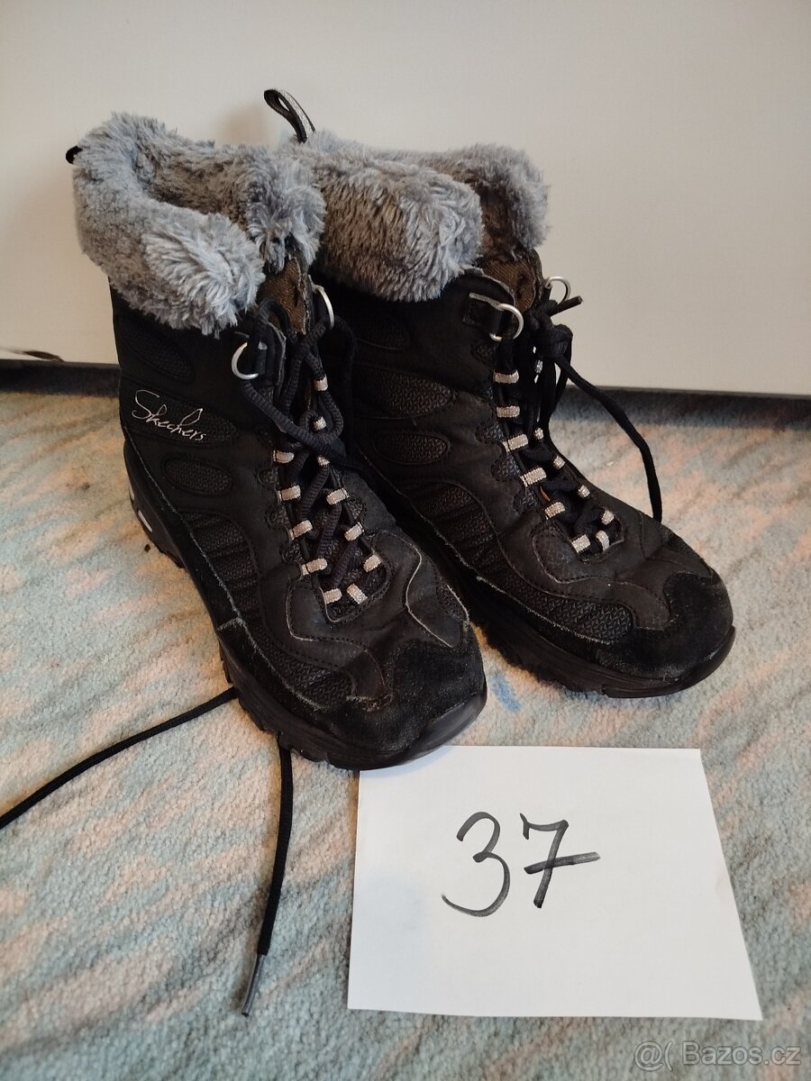 Dvoje teplé sněhule Crocs, Skechers - 4