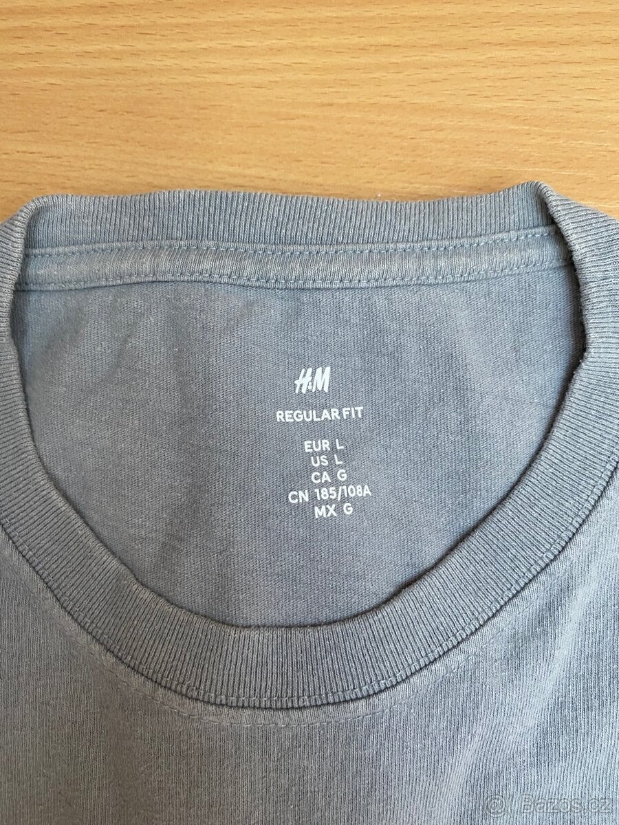 Tričko HM vel. L Šedé Top Stav - 4