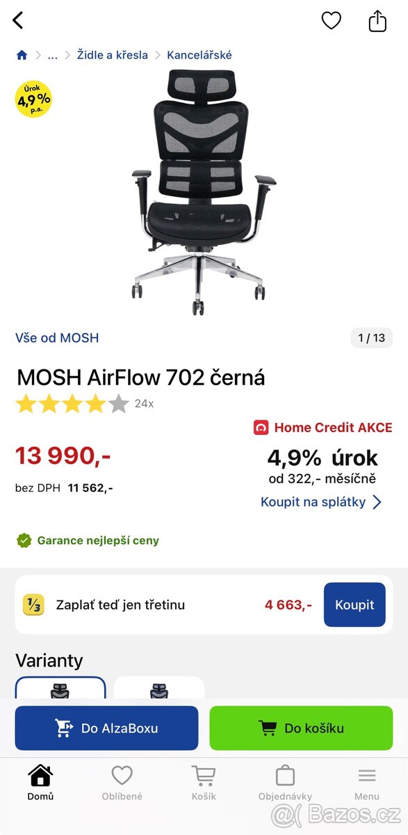 kancelářská židle Mosh Airflow 702 - 4