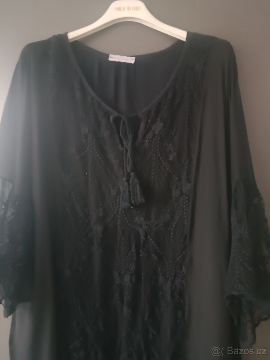 Hedvábná halenka UNI - 4