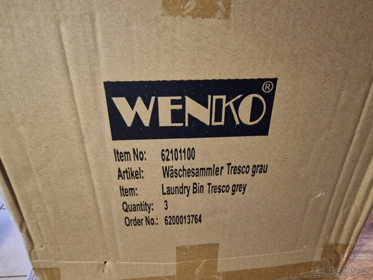 Šedý koš na prádlo Wenko Tresco, 50 l - 4