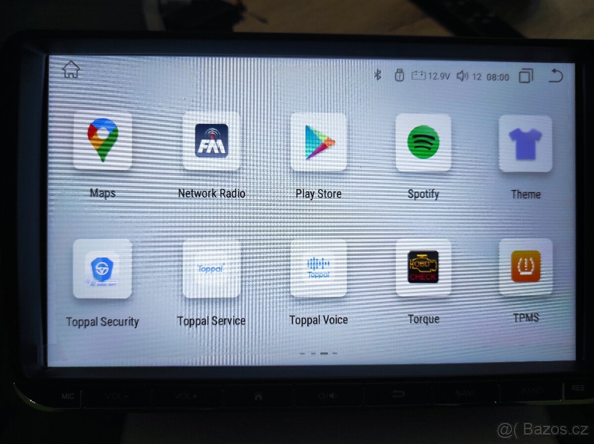 Autorádio Anroid pro Škoda, VW RAM 8GB - 4