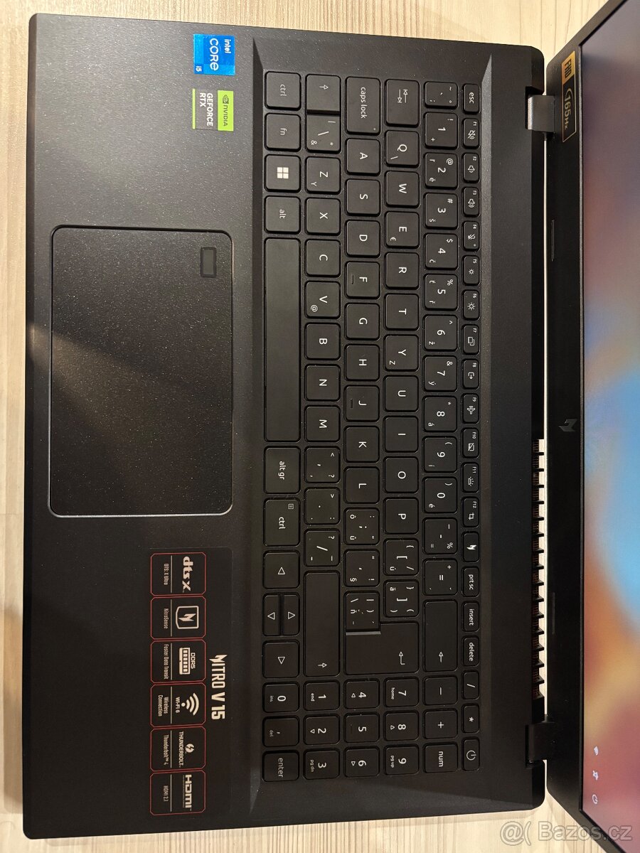 Nový herní notebook acer nitro V 15 - 4