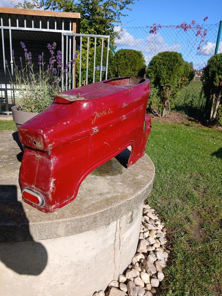 Podsedlový plech na jawa pionýr vínová - 4