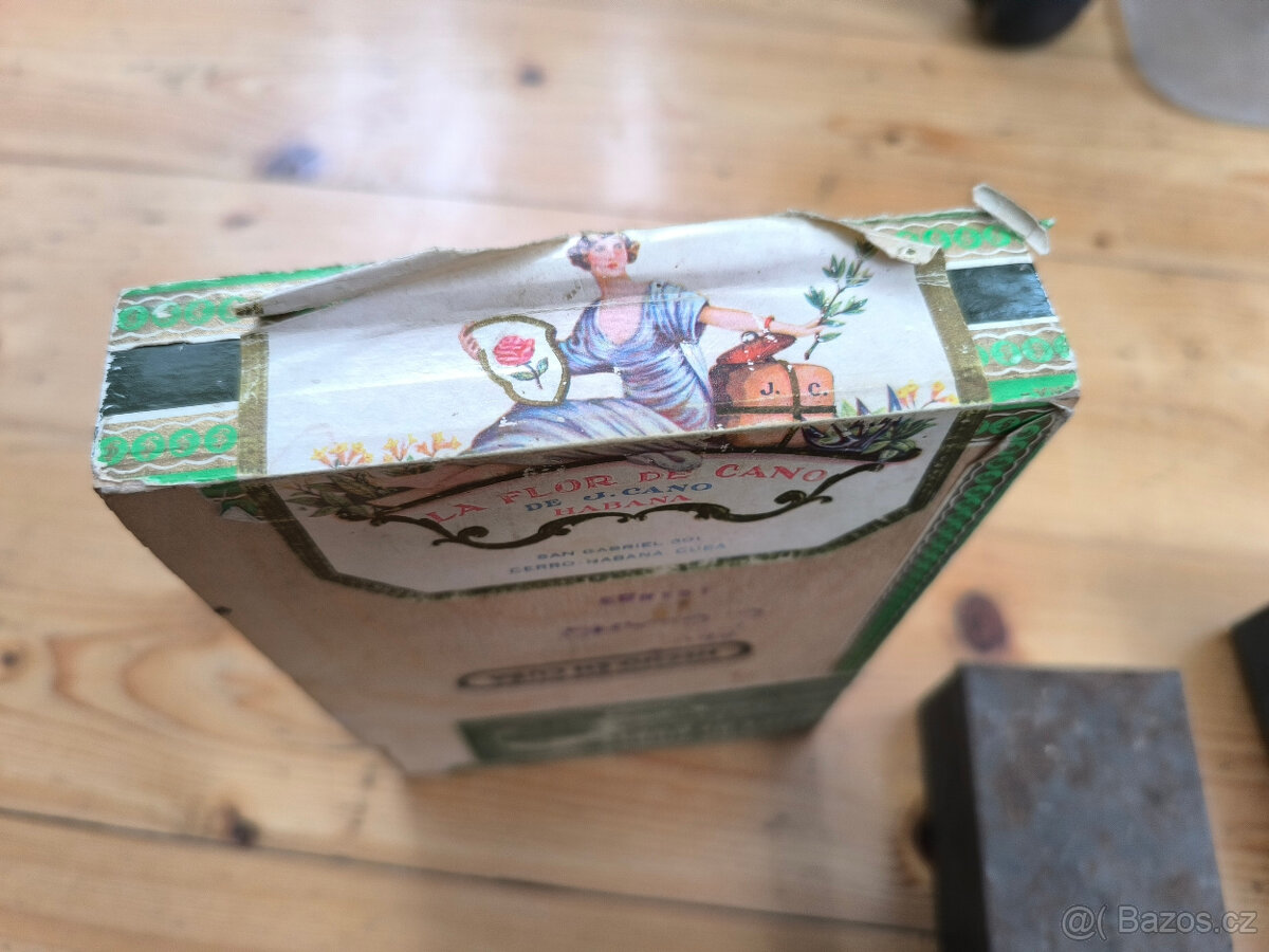 Stará krabička od doutníků cigaret 3ks,30.léta,stará krabičk - 4