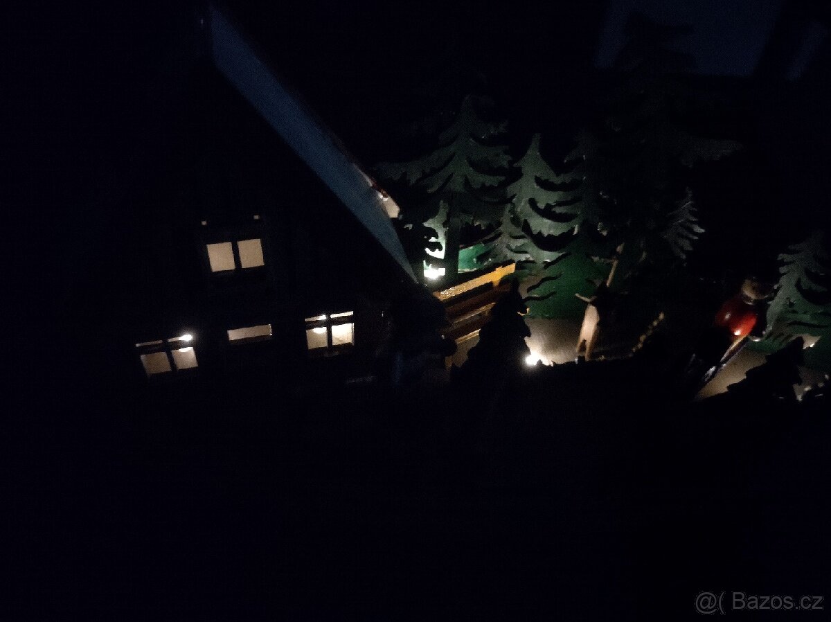 Vánoční dekorace vesnička svícen - 4