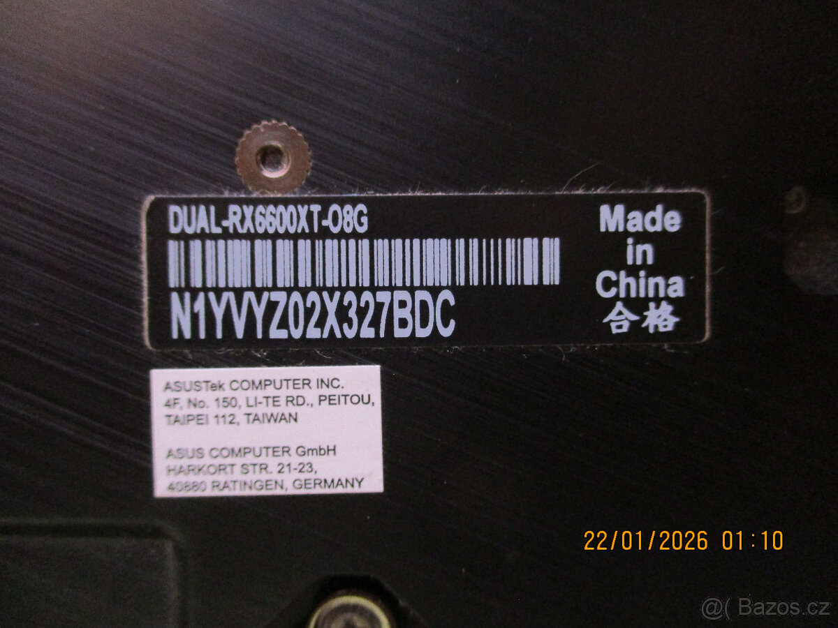 ASUS DUAL AMD RX-6600XT /8GB - 4