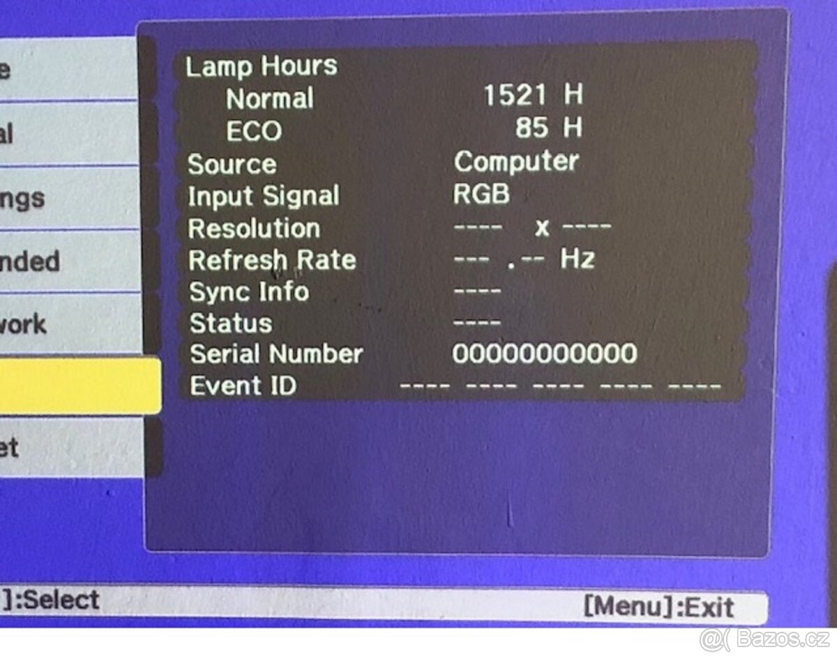 prodám dataprojektor EPSON s dálkovým ovladačem - 4