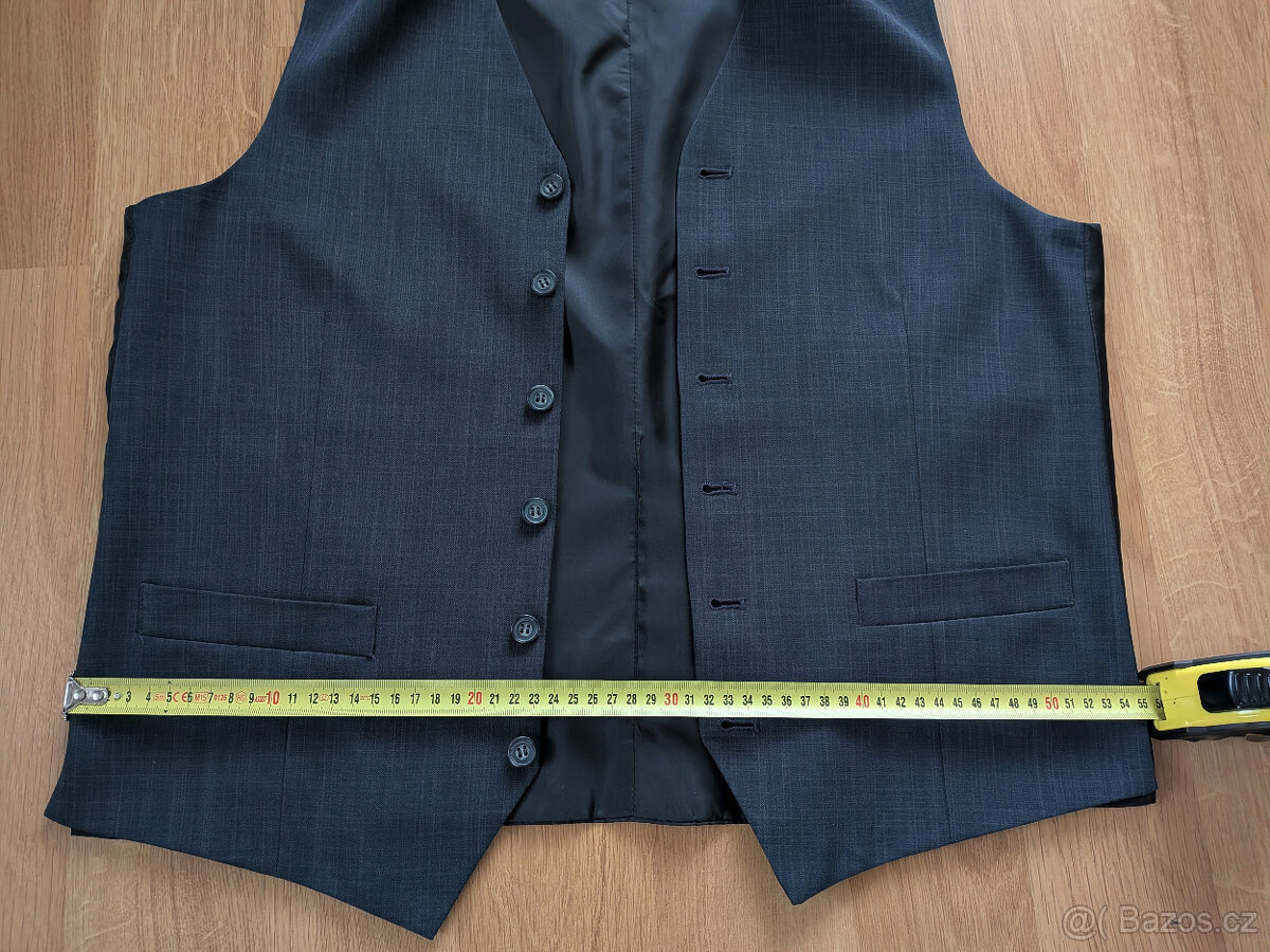 Pánský oblek, sako + kalhoty + vesta - 4