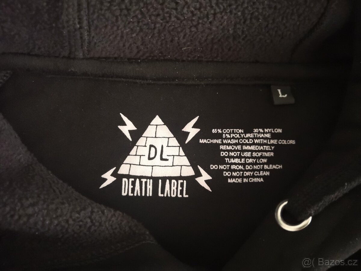 MIKINA DEATH LABEL, vel. L - 4