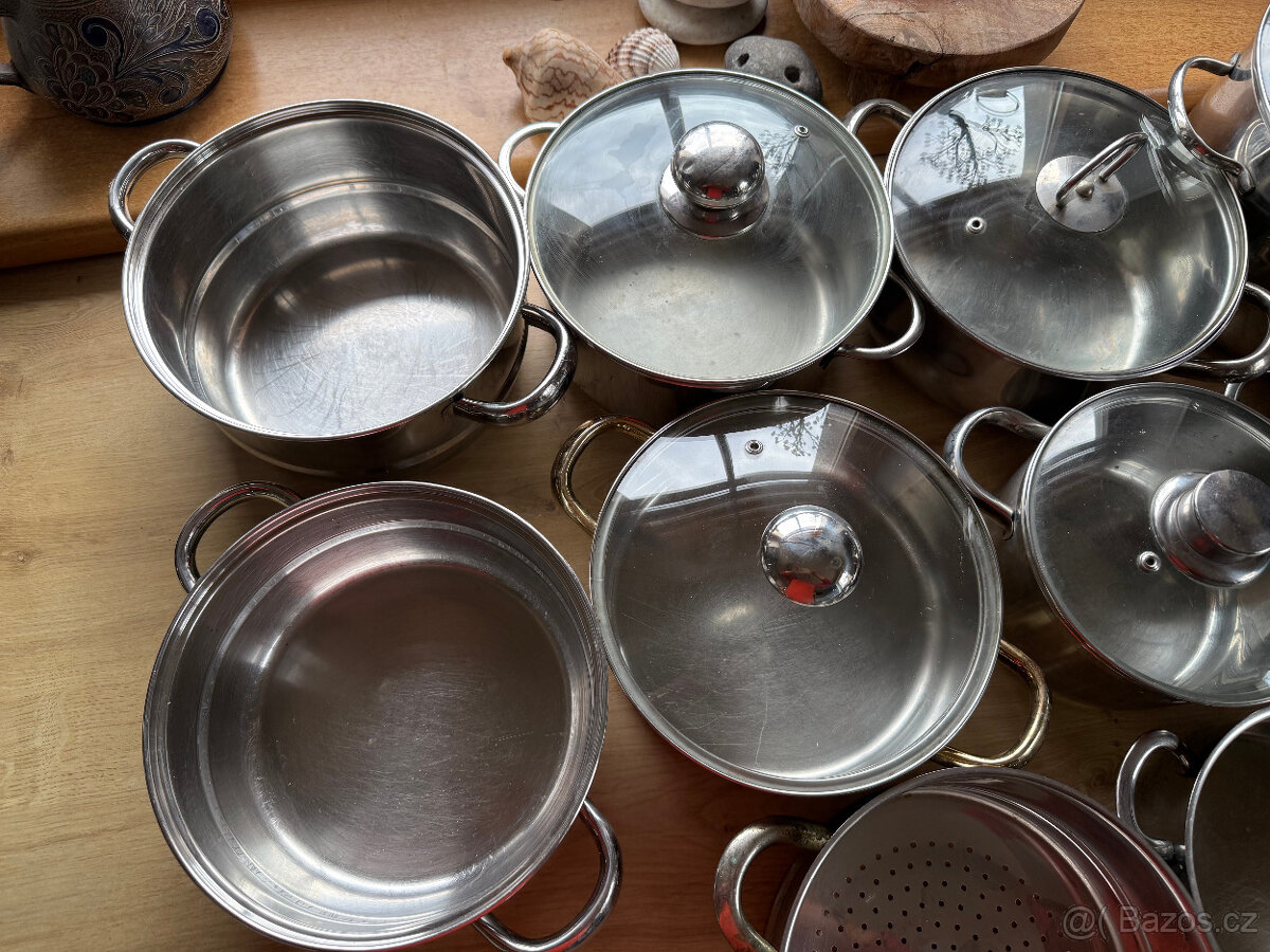 Nerezové nádobí - sada 17 kusů - 4